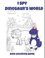 I Spy Dinosaur's World Kids Coloring Book