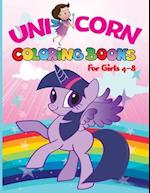 Unicorn coloring books for girls 4-8