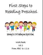 First Steps to Reading Preschool Vol, 2