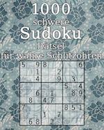 1000 schwere Sudoku Rätsel für wahre Schlitzohren