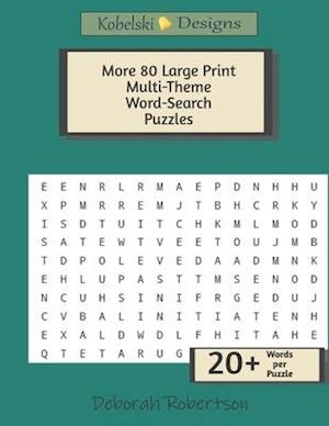 More 80 Large Print Multi-Theme Word-Search Puzzles