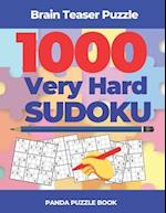 Brain Teaser Puzzle - 1000 Very Hard Sudoku : Logic Games For Adults 