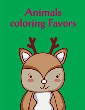 Animals Coloring Favors