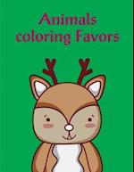 Animals Coloring Favors