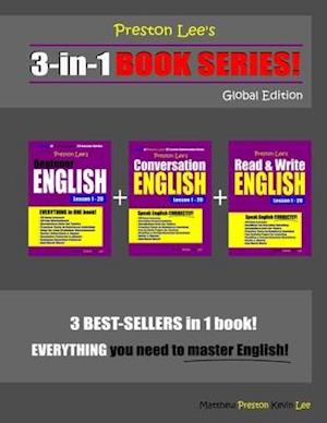 Preston Lee's 3-in-1 Book Series! Beginner English, Conversation English & Read & Write English Lesson 1 - 20 Global Edition