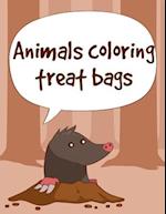 Animals Coloring Treat Bags