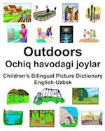 English-Uzbek Outdoors/Ochiq havodagi joylar Children's Bilingual Picture Dictionary