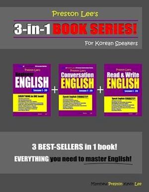 Preston Lee's 3-in-1 Book Series! Beginner English, Conversation English & Read & Write English Lesson 1 - 20 For Korean Speakers