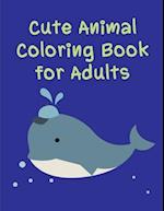 Cute Animal Coloring Book For Adults