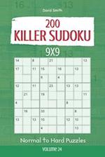 Killer Sudoku - 200 Normal to Hard Puzzles 9x9 vol.24