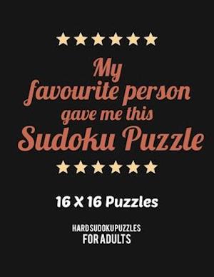 My Favourite Person Gave Me This Sudoku Puzzle