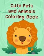 Cute Pets And Animals Coloring Book