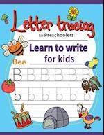 Letter tracing for preschoolers