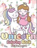 Unicorn Coloring Book for Kids Ages 2-8: Magical Unicorn Coloring Books for Girls, Fun and Beautiful Coloring Pages Birthday Gifts for Kids 