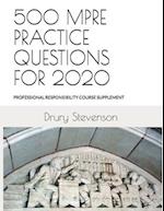 500 Mpre Practice Questions for 2020