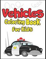 Vehicles Coloring Book for Kids