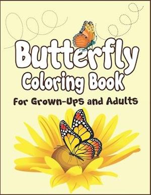 Butterfly Coloring Book for Grown-Ups and Adults