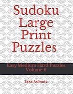 Sudoku Large Print Puzzles Volume 6