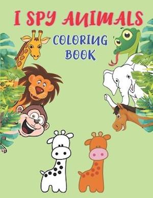 I Spy Animals Coloring Book