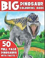 THE BIG DINOSAUR COLOURING BOOK: Kids Colouring Book With Dinosaur Facts 