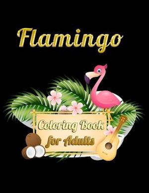 Flamingo Coloring Book for Adults