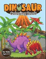 Dinosaur Coloring Book for Kids, Ages 3-8