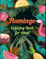 Flamingo Coloring Book for Adults