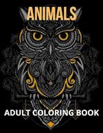 Animals Adult Coloring Book: Stressless Coloring Book | Adult Coloring Book Stress Relief | Adult Coloring Designs Stress 