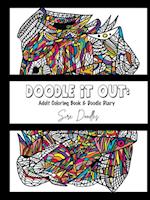 Doodle It Out: Adult Coloring Book & Doddle Diary 