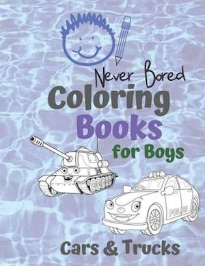 Coloring Books for Boys Cars & Trucks