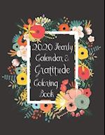 2020 Yearly Calendar & Gratitude Coloring Book