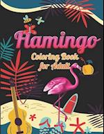 Flamingo Coloring Book for Adults