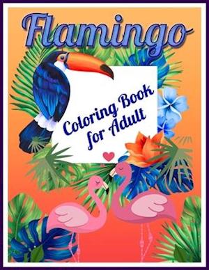 Flamingo Coloring Book for Adults