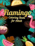 Flamingo Coloring Book for Adults