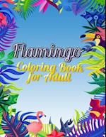 Flamingo Coloring Book for Adults