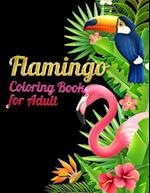 Flamingo Coloring Book for Adults