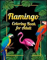 Flamingo Coloring Book for Adults