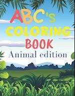 ABCs coloring book animal edition