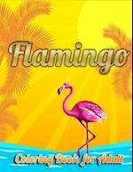 Flamingo Coloring Book for Adults