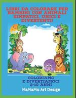 Libri da colorare per bambini con animali simpatici, unici e divertenti!