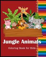 Jungle Animals Coloring Book for Kids