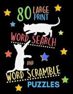 80 Large Print Word Search And Word Scramble Puzzles