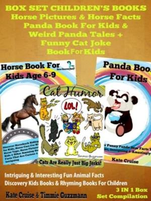 Box Set Children's Books: Horse Pictures & Horse Facts - Panda Book For Kids & Weird Panda Tales + Funny Cat Joke Book For Kids: 3 In 1 Box Set : Intriguing & Interesting Fun Animal Facts - Discovery