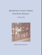 Spotsylvania County, Virginia Deed Book Abstracts 1729-1730