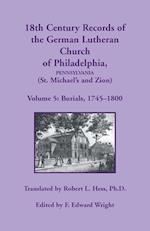 18th Century Records of the German Lutheran Church at Philadelphia (St. Michael's and Zion)