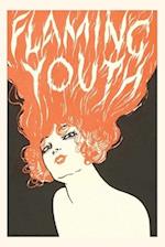 Vintage Journal 'Flaming Youth, ' Woman with Red Hair Poster