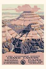 Vintage Journal Grand Canyon National Park Travel Poster