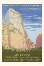 Vintage Journal Poster for Zion National Park