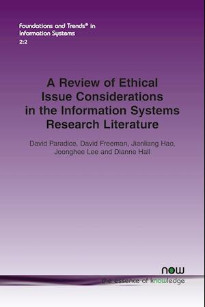 A Review of Ethical Issue Considerations in the Information Systems Research Literature