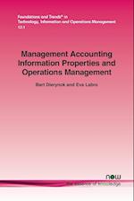 Management Accounting Information Properties and Operations Management